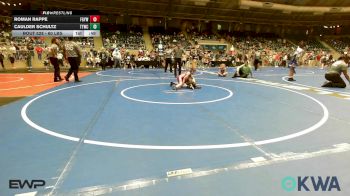 60 lbs Consi Of 8 #1 - Roman Rappe, Fort Gibson Youth Wrestling vs Caulder Schultz, Team Tulsa Wrestling Club