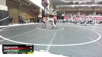 140 lbs Cons. Round 3 - Emiliano Bustos, Maize WC vs Karsen Provence, South Central Punishers