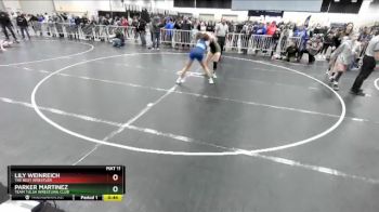 143 lbs Semifinal - Parker Martinez, Team Tulsa Wrestling Club vs Lily Weinreich, The Best Wrestler