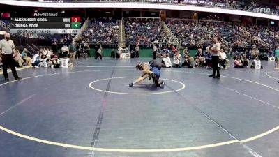 2A 120 lbs Champ. Round 1 - Alexander Cecil, Madison High School vs Omega Edge, Trinity