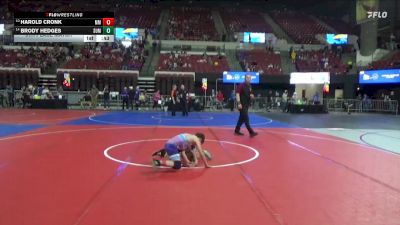 81 lbs 5th Place Match - Brody Hedges, CJI Hawks vs Harold Cronk, Mountain Man