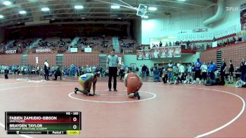 285 lbs Champ. Round 2 - Fabien Zamudio-Gibson, Unattached vs Brayden Taylor, HardWay Wrestling Academy