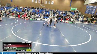 116 lbs Champ. Round 2 - Jex Lujan, Charger Wrestling Club vs Steven Atkinson, GC Junior Wrestling Club