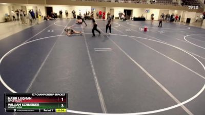 127 Championship Bracket Cons. Round 4 - William Schneider, Mounds View vs Nasir Luqman, Apple Valley