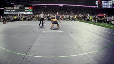 D2-175 lbs Cons. Round 2 - Isaac Sova, DeWitt HS vs Jonathan Golec, Goodrich HS