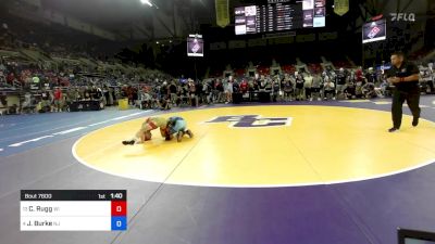 100 lbs Rnd Of 16 - Camden Rugg, WI vs Jojo Burke, NJ