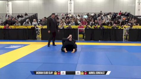 Auriell Gonzalez vs Jacirah Elise Clay 2024 World IBJJF Jiu-Jitsu No-Gi Championship