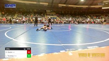 67 lbs Quarterfinal - Deshawn Doyle, Steel City Reloaded vs Luke Taussig, Greater Heights Wrestling