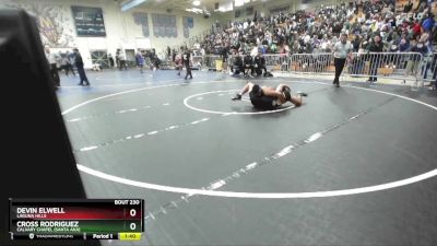 165 lbs Champ. Round 2 - Devin Elwell, Laguna Hills vs Cross Rodriguez, Calvary Chapel (Santa Ana)