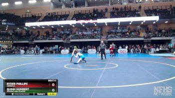 130 lbs Cons. Round 2 - Quinn Humbert, Seward High School vs Ryder Phillips, Cordova