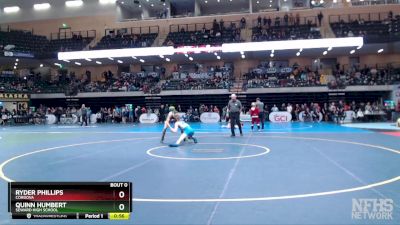 130 lbs Cons. Round 2 - Quinn Humbert, Seward High School vs Ryder Phillips, Cordova