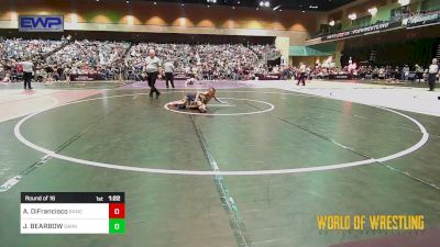 85 lbs Round Of 16 - Aiden DiFrancisco, Rancho Bernardo Wrestling Club (RBWC) vs JAY BEARBOW, Darko Valley Wolfpak