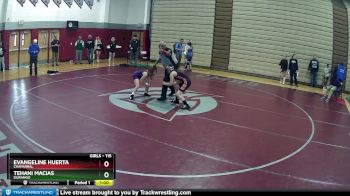 115 lbs Cons. Round 3 - Evangeline Huerta, Chaparral vs Tehani Macias, Durango