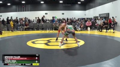112 lbs Round 4 - Lydon Vega, Indiana Outlaws vs Spencer Fuller, Steel Valley Renegades Wrestling Club