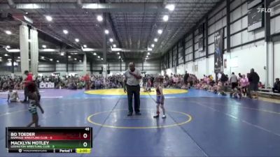 45 lbs Placement (4 Team) - Macklyn Motley, LEXINGTON WRESTLING CLUB vs Bo Toeder, RAMPAGE WRESTLING CLUB