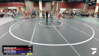 125 lbs Round 1 - Hunter Avalos, Spartan Mat Club vs Carson Welch, Legacy Wrestling Club