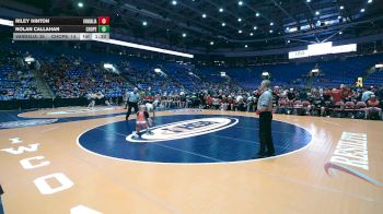 120 lbs Quarterfinals (8 Team) - Riley Hinton, Vandalia vs Nolan Callahan, Chicago (C. Hope Academy)