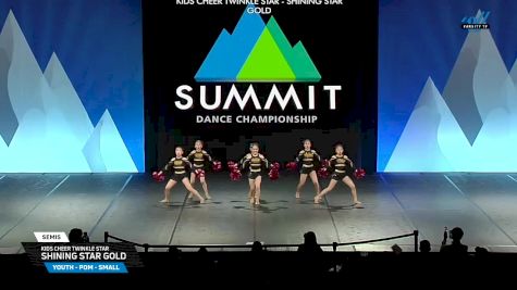 Kids Cheer Twinkle Star - Shining Star Gold [2025 Youth - Pom - Small Semis] 2025 The Dance Summit