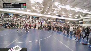 150 lbs Champ. Round 2 - Max Linford, Lehi vs Lincon Cowan, Provo