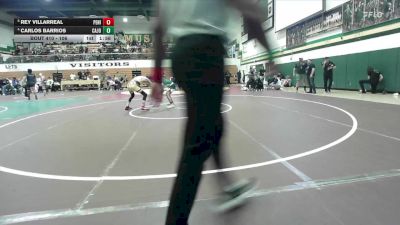 106 lbs Quarterfinal - Rey Villarreal, Peninsula vs Carlos Barrios, Cajon