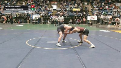 2 - 190 lbs Semifinal - Nathaniel Quiroz, Poquoson vs Carson Duckworth, Strasburg