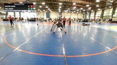 132 lbs Consi Of 16 #1 - Austin Owen, AL vs Joel Brink, OH