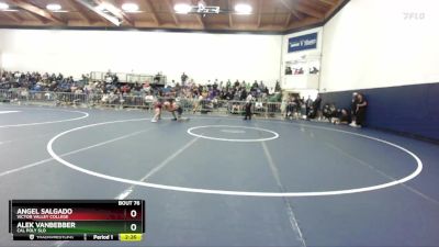 141 lbs Cons. Round 2 - Angel Salgado, Victor Valley College vs Alek Vanbebber, Cal Poly SLO