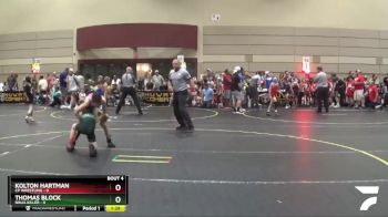 80 lbs Round 2 (6 Team) - Kolton Hartman, CP Wrestling vs Thomas Block, Ninja Killer