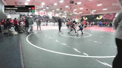 115 lbs Cons. Round 4 - Chloe Moua, Clovis East vs Stella Lopez, Cerritos