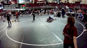 138 lbs 2nd Place Match - MacKenzie Vetter, Norfolk Jr Wrestling vs Aubry Hernandez Avia, Gibbon Wrestling Club