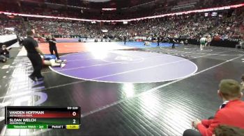 D3-220 lbs Semifinal - Sloan Welch, Auburndale vs Vanden Hoffman, Weyauwega-Frem.