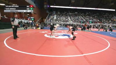 2A-106 lbs Semifinal - Dylan Williams, Hulett vs Ace Arnold, Saratoga