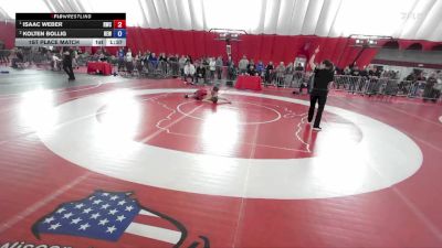 120 lbs 1st Place Match - Isaac Weber, Ringers Wrestling Club vs Kolten Bollig, RT Elite Wrestling