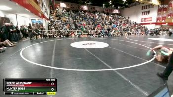 138 lbs Cons. Round 2 - Reece Whisenant, Greybull/Riverside vs Hunter Boss, Jackson Hole