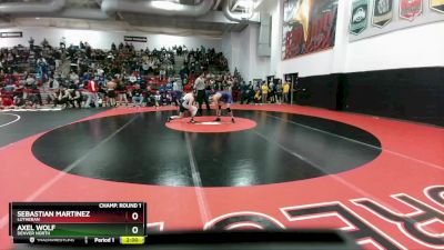 150 lbs Champ. Round 1 - Sebastian Martinez, Lutheran vs Axel Wolf, Denver North