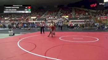 120 lbs Cons. Round 3 - Tanner Sleichter, Santa Fe Trail Hs vs Levi Willmann, Chapman Hs