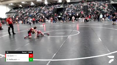 76 lbs Semifinal - Grayson Cure, Wray Wrestling Club vs Zander Hellbusch, Hawks Wrestling Club