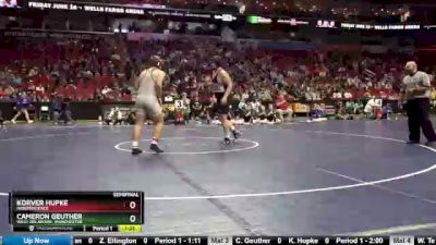 2A-285 lbs Semifinal - Cameron Geuther, West Delaware, Manchester vs Korver Hupke, Independence