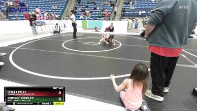 43 lbs Round 2 - Rhett Pitts, Morrison Takedown Club vs Dominic Gridley, Pratt Wrestling Club