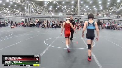 84 lbs Round 3 (4 Team) - Dominic Schuman, Mat Assassins Red vs Colton Mckenna, Outsiders WC