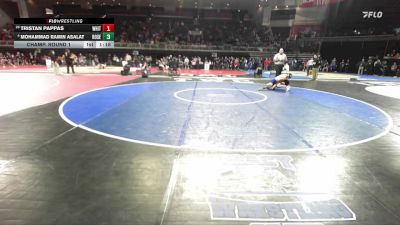 120 lbs Champ. Round 1 - Tristan Pappas, Whitney vs Mohammad Ramin Asalat, Rosemont