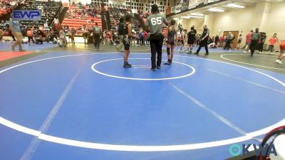 91 lbs Rr Rnd 3 - Savannah Carrasco, HURRICANE WRESTLING ACADEMY vs Angel Rooster, Henryetta Knights Wrestling Club