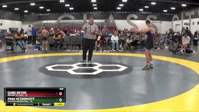 105 lbs Placement Matches (8 Team) - Finn McDermott, Olympia/Demolition vs Gabe Beyer, Refuse To Lose