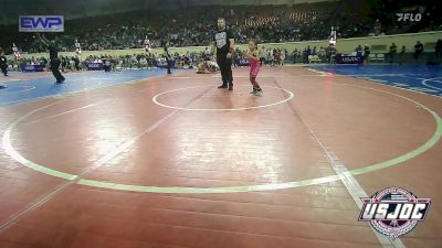 50 lbs Quarterfinal - Kendal Martinez, Maverick Elite Wrestling vs Annie Raper, Tecumseh Youth Wrestling