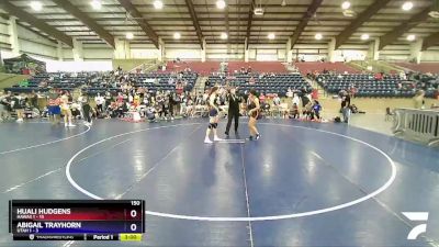 150 lbs Placement (4 Team) - Huali Hudgens, Hawaii 1 vs Abigail Trayhorn, Utah 1