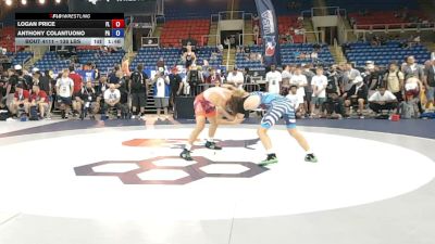 138 lbs Champ. Rd Of 128 - Logan Price, Florida vs Anthony Colantuono, Pennsylvania