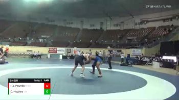 6A-220 lbs Quarterfinal - Jaylen Pounds, Moore vs Dax Hughes, Stillwater