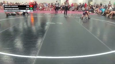 41 lbs Round 5 (6 Team) - Grayson Krysiak, Monsters Of The Midwest vs Delilah Dawson, Backyard Brawlers Gold