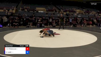 53 lbs Quarterfinal - Areana Villaescusa, Army (WCAP) vs Elena Ivaldi, California