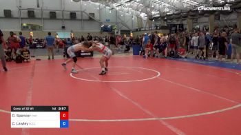 65 kg Consi Of 32 #1 - Denton Spencer, Cavalier Wrestling Club vs Christopher Lawley, Kansas Training Center